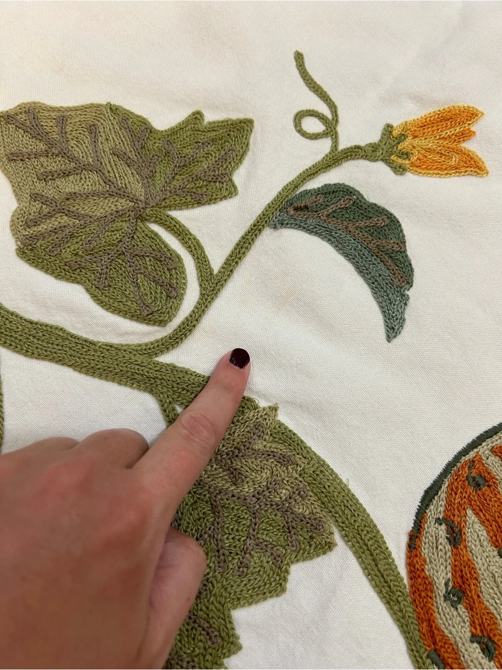 Williams Sonoma Harvest Embroidered Tablecloth